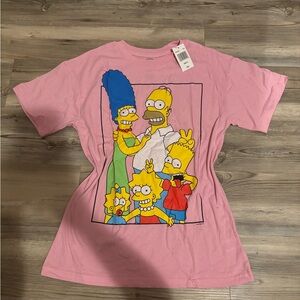 Pink Simpsons Tee NWT